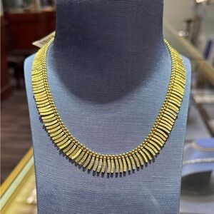 Vintage 18k Yellow Gold CLEOPATRA Necklace